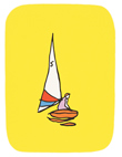 Man in Sailboat