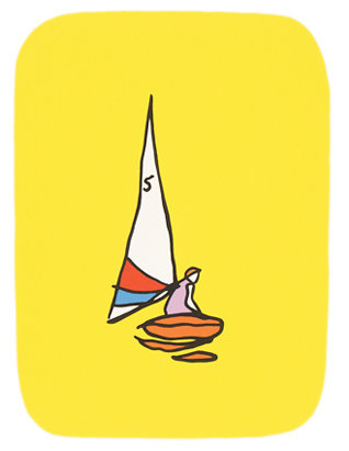 Man in Sailboat (study)